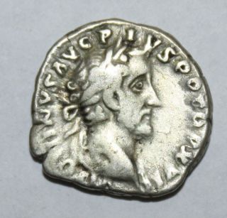 Antoninus Pius Silver Denarius photo
