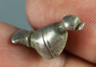 Dove,  Bird,  Silver,  Protection Amulet,  Roman Imperial,  1.  - 2.  Century A.  D. photo