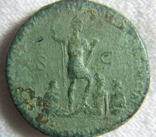 Trajan / Tigris,  Euphrates,  Armenia Sestertius 116 - 117 Ad 31.  5 Mm Authentic photo