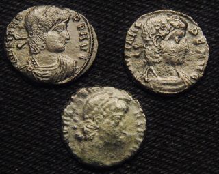Roman Empire 3 Ae ' S Emperor Constans Ad 337 - 50 photo