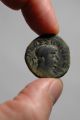 Ig14 - 01 Indo - Greek / Bactria.  Hermaios Posthumous Issue.  Ae Tetradrachm. Coins: Ancient photo 2