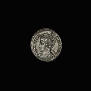 Ancient Roman Bronze Follis London Coin Of Emperor Constantine The Great - 337ad photo