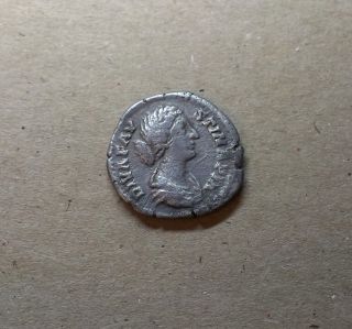 Antique Coin Silver Faustina Junior Roman Denarius 161 - 175 A.  D 0798 photo