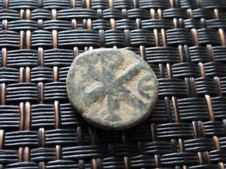 Justin I Ae Pentanummium 512 - 518 Ad Constantinople Ancient Byzantine Coin photo
