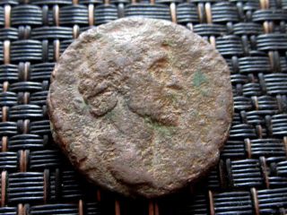 Bronze Ae As Of Antoninus Pius 138 - 161 Ad Rome Ancient Roman Coin photo