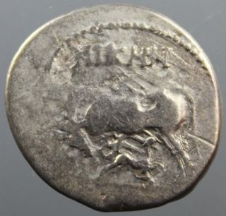 Apollonia,  Illyria,  Cow,  Suckling Calf,  Nikhn,  Drachm,  Silver,  200 - 80 B.  C. photo