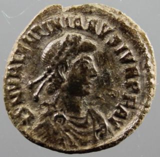 Valentinian Ii,  Ae 4,  Wreath,  Vot / V / Mult / X,  Roman Imperial,  375 - 392 A.  D. photo