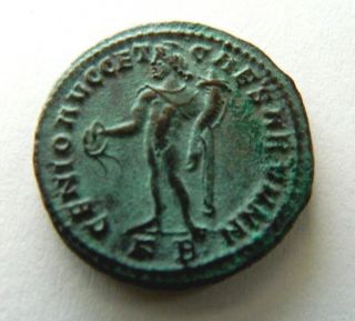Ancient Roman Bronze Coin Of Constantinus Ae Follis.  Ca 307 - 337 Ad.  Vf 27mm photo