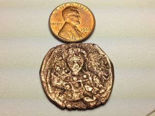 Ancient Giant Byzantine Error Coin.  Duca.  Constantine X.  1059 - 1067ad.  Chk.  Pics photo