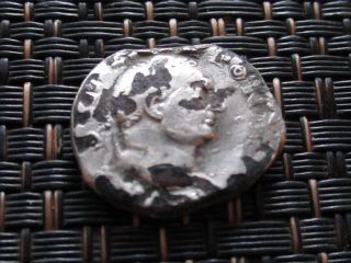 Fouree Denarius Of Titus As Caesar 72 - 73 Ad Ancient Roman Coin photo