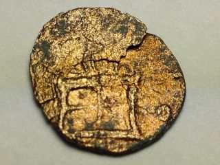 Ancient Imp.  Roman Billon Coin.  Fire Altar 27 Bc - 476 Ad.  Pls.  Chk.  Pics photo