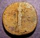 Antoninus Pius,  Trust & Abundance In 161 Ad Rome,  Large Sestertius Imperial Coin Coins: Ancient photo 1