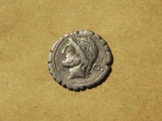 Roman Republic L.  Cornelius Scipio Asiaticus Silver 1 Denarius 106 B.  C.  S 188 photo