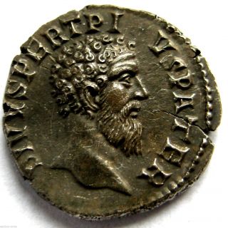 Rare 193 A.  D Emperor Pertinax Roman Period Imperial Ar Silver Denarius Coin photo