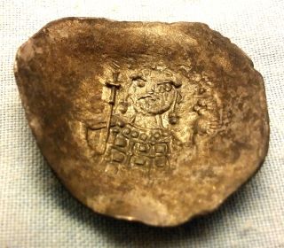 Unknown Roman Dish Coin Antique Old Ancient Unique Strange Mystery God Spirit Xe photo