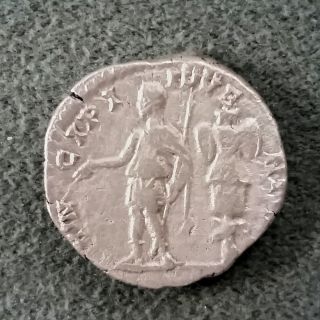 Very Rare Denarius Of Geta Ancient Roman Silver Coin - 3,  22g; 17mm photo