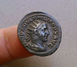 Ar.  Antoninianus,  Silver Philippus Very Pretty photo