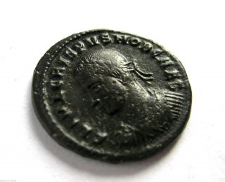317 Ad British Found Emperor Crispus Roman Period Ae 3 Bronze Coin.  Thessalonika photo