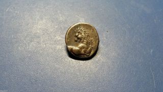 Chersonesos Silver Hemidrachm Greek Coin,  386 - 338 Bc. photo