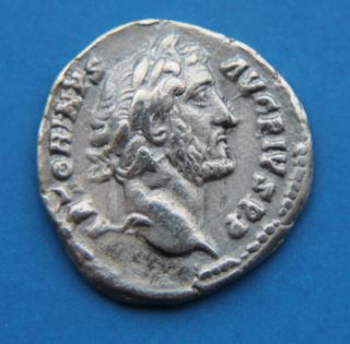 Ancient Roman Silver Imperial Denarius Coin 10 photo