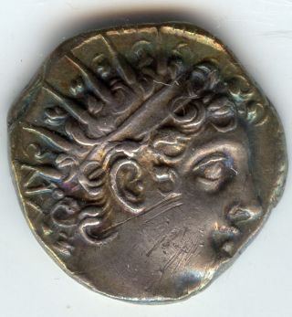 Syria Antiochus Vi Ar Drachm 144 - 142 Bc Seleucia,  Antiochos Vi Ancient Greece photo