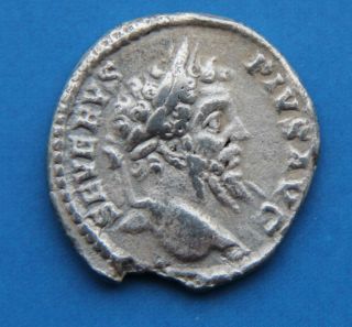 Ancient Roman Silver Imperial Denarius Coin 1 photo