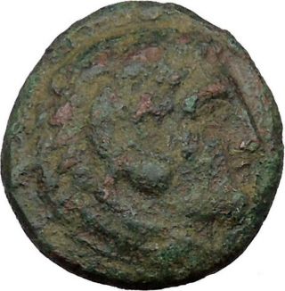 Alexander Iii The Great 336bc Ancient Greek Coin Hercules Bow Club I37070 photo