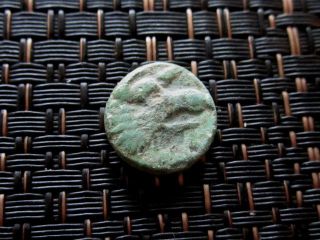 Ancient Greek Bronze Coin Unknown Eagle Very Interesting / 13mm photo