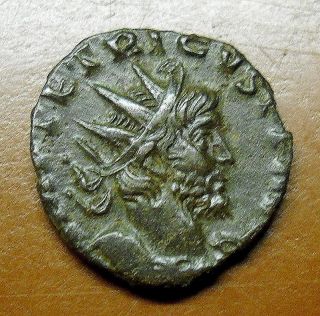 Ancient Rome - Tetricus I Bronze Follis - 270 - 273 A.  D. photo