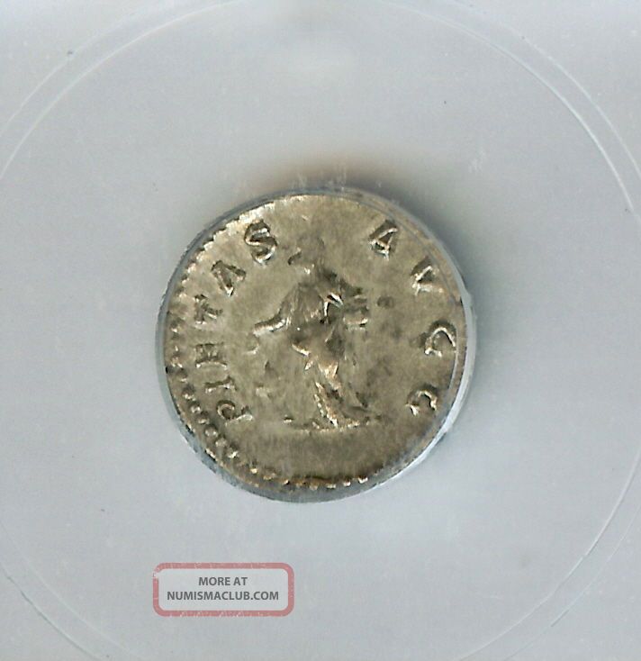 Julia Domna 193 - 211ad Silver Denarius Icg Ef40