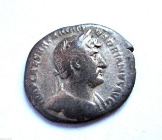 C.  120 A.  D British Found Emperor Hadrian Roman Imperial Ar Silver Denarius Coin photo