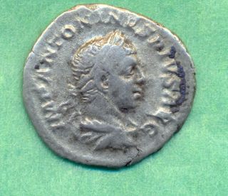 Denarius - Elagabalus 218 - 222 Ad - - Reverse Abundance photo