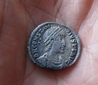 Constntius Silver Siliqua Roman Coin photo