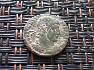 Constantius Ii 337 - 361 Ad Follis Roman Legions Ancient Roman Coin photo