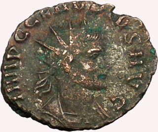 Claudius Ii Gothicus 268ad Ancient Roman Coin Annona Ceres Grain Supply I35353 photo