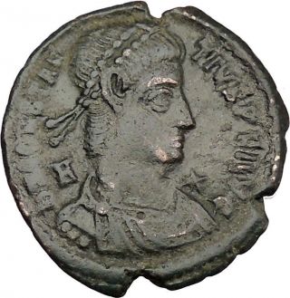 Vetranio W Two Labarums In The Name Of Constantius Ii Ancient Roman Coin I37760 photo