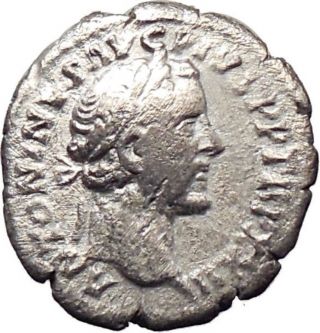 A Roman Imperial Silver Denarius,  Antonius Pius photo