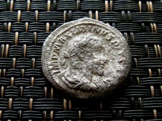 Silver Denarius Of Maximinus I Thrax 235 - 238 Ad Ancient Roman Coin photo