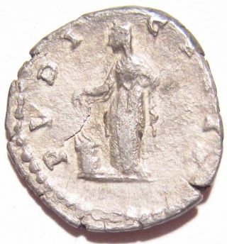 Ancient Roman Empress Faustina Pietas At Death Altar Avg Silver Denarius 141 Ad photo