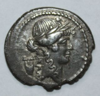 Roman Republican Silver Denarius photo