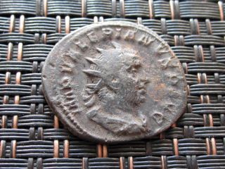 Billon Antoninianus Of Valerian I 253 - 260 Ad Ancient Roman Coin photo
