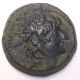 Seleucid Kingdom Antiochos (antiochus) Vi Epiphanes Very Fine Bronze Coin Coins: Ancient photo 2
