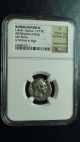 Roman Republic Ngc F Rutil Flaccus 77 Bc Denarius Ancient Silver Coin Coins: Ancient photo 2