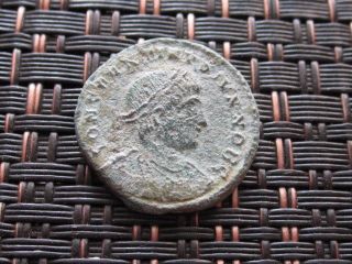 Roman Empire - Constantius Ii 337 - 361 Ad Follis Camp Gate Ancient Roman Coin photo