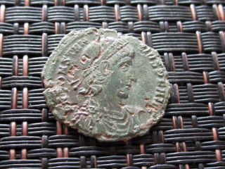 Roman Empire - Constantius Ii 337 - 361 Ad Follis Phoenix Ancient Roman Coin photo