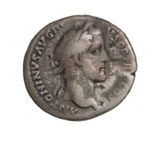Antoninus Pius Ancient Fouree Denarius 138 - 161 Ad Rome Roman Imperial Coin photo