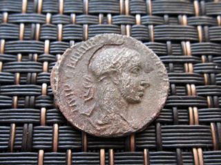 Fouree Denarius Of Severus Alexander 222 - 235 Ad Ancient Roman Coin photo