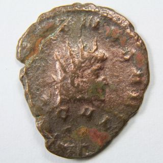 Ancient Roman Bronze Coin Double Struck Error Coin C 50 Bc - 450 Ad 5584 photo
