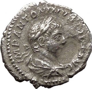 Elagabalus Bisexual Emperor 221ad Silver Ancient Roman Coin Forethought I43312 photo