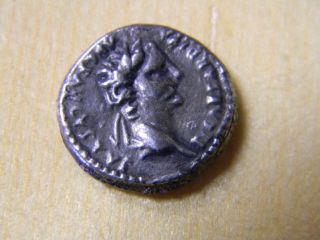 Ancient Rome Tiberius Caesar Denarius 14ad To 37ad Coin - Rare photo